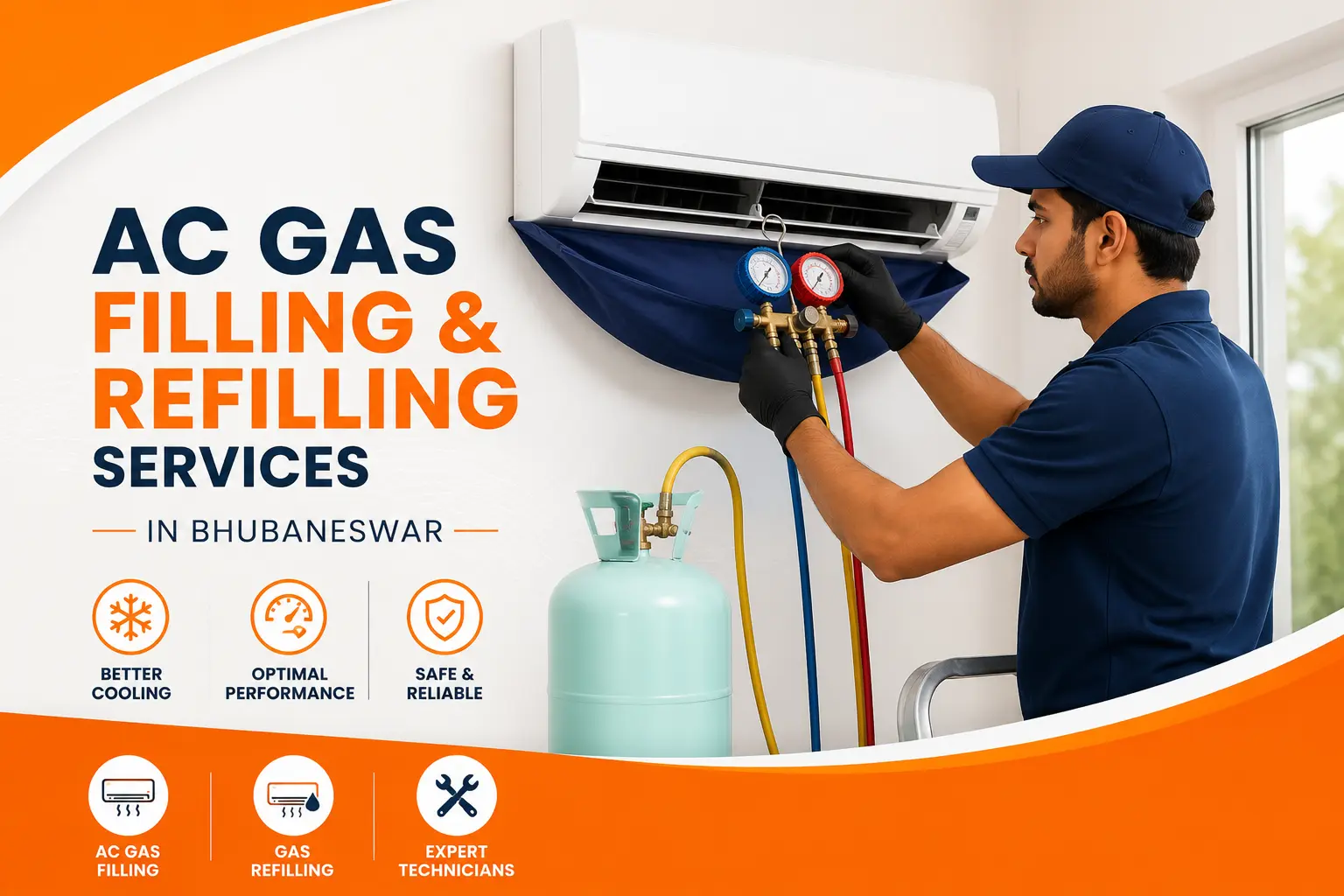 AC Gas Filling and Refilling Service in Bhubaneswar